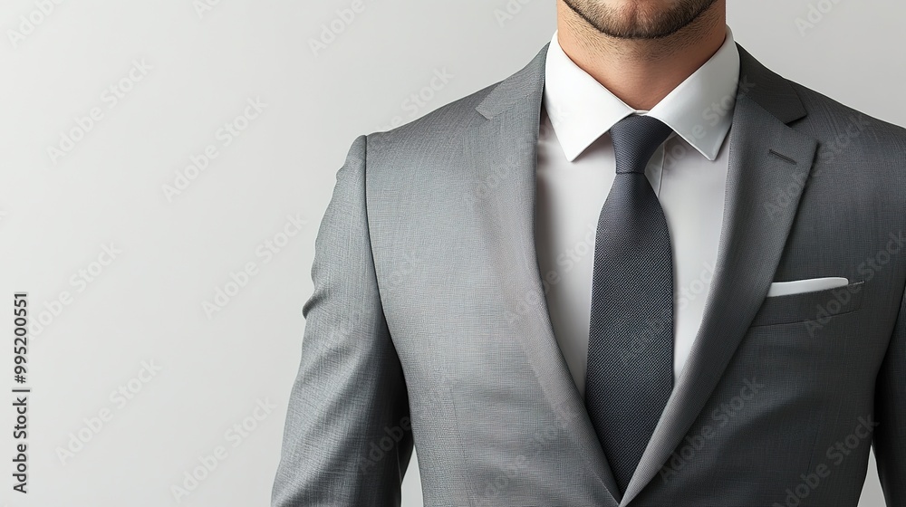 Professional Man in Business Suit Against Plain Background Professional Man in Business Suit Against Plain Background