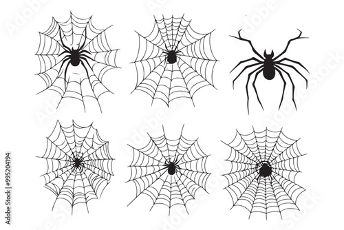 Spider Design, Cobweb Graphic, Halloween Spider, Spider Web Clipart, Arachnid Art, Creepy Crawlies, Spider Illustration, Web Design Element, Spooky Spider, Cobweb Digital Art, Gothic Spider, Scary Spi
