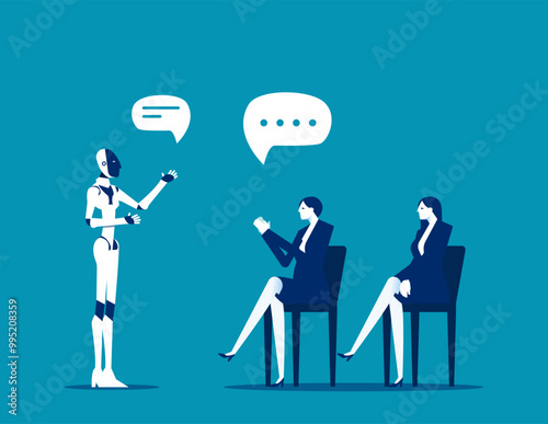 Robot. Collaboration between humans and artificial intelligence, Artificial intelligence supports business success