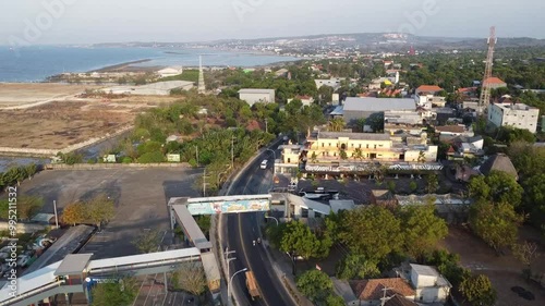 view from above, beautiful Pantura road near the north coast