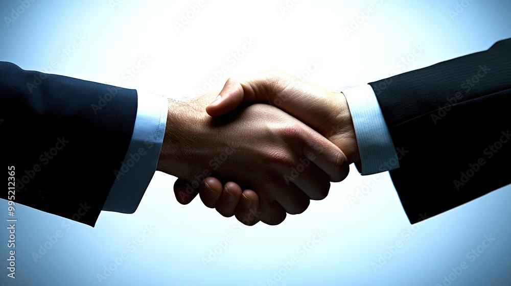 Business Partnership Handshake in Professional Setting Business Partnership Handshake in Professional Setting