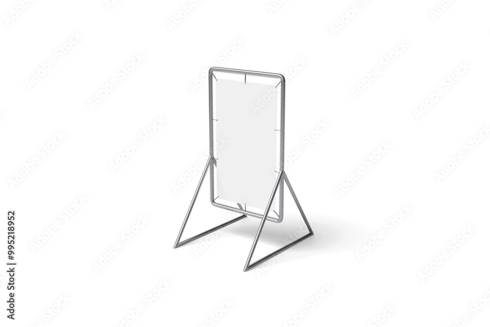 Blank Stand frame Banner advertising mockup white background, 3d rendering Blank Stand frame Banner advertising mockup white background, 3d rendering