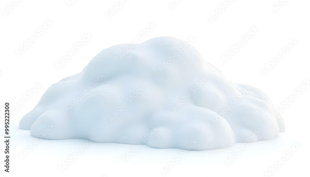 Snowdrift isolated on a white background Snowdrift isolated on a white background