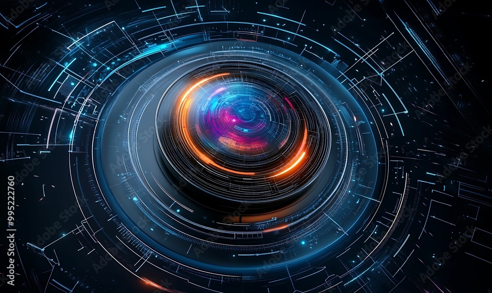 Obraz premium 3D View of Abstract Cognitive Development Concept