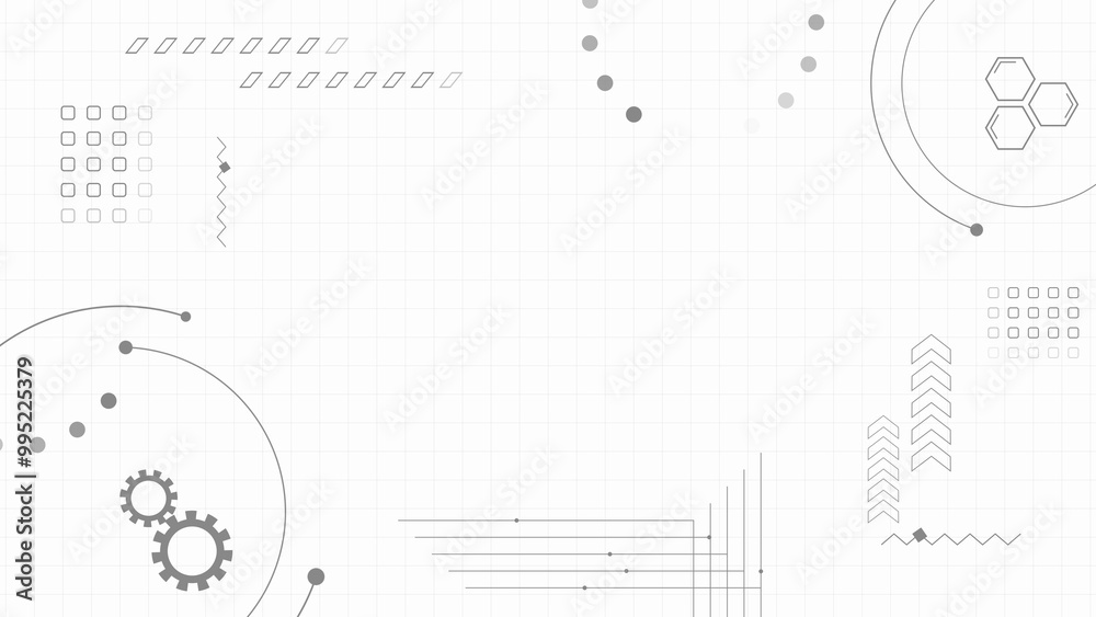 テクノロジー、IT、電子回路、医療などをイメージした抽象的なイラスト 白背景 テクノロジー、IT、電子回路、医療などをイメージした抽象的なイラスト 白背景