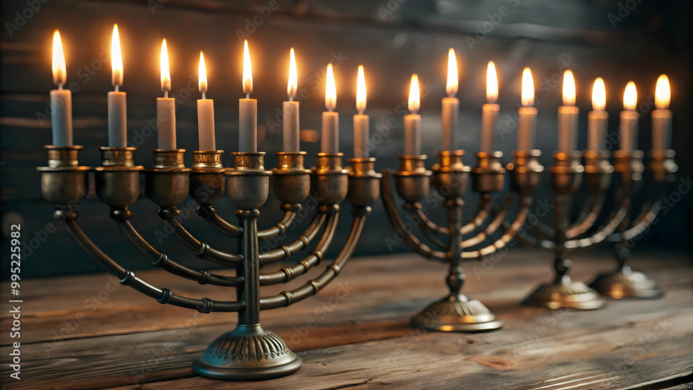 3D Isolated Hanukkah Candles with Reusable Holders on White Background - Perfect for Sustainable Infographics Celebrating Hanukkah Traditions 3D Isolated Hanukkah Candles with Reusable Holders on White Background - Perfect for Sustainable Infographics Celebrating Hanukkah Traditions