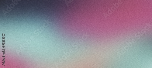 Abstract colorful gradient background blending pink and blue with grainy texture