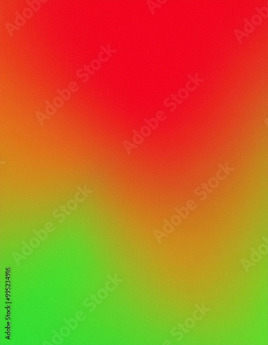 Abstract Red, Orange, and Green Gradient Background