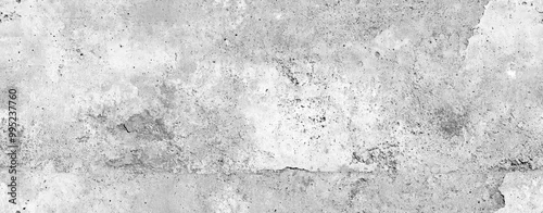 Obraz  z motywem Seamless of Panorama of White grey concrete texture