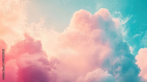 sweet color tone cloud sky cloudscape nature for background