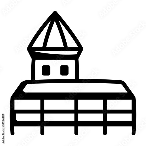 A doodle style icon of chapel bridge