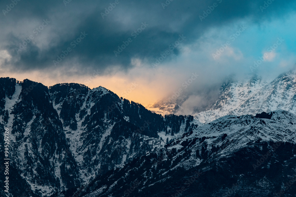 Fototapeta premium mountain of dhuladhar himachal pardesh india