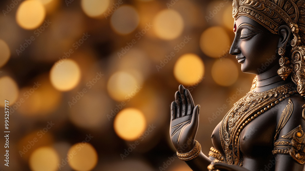 Fototapeta premium beautiful statue of goddess durga