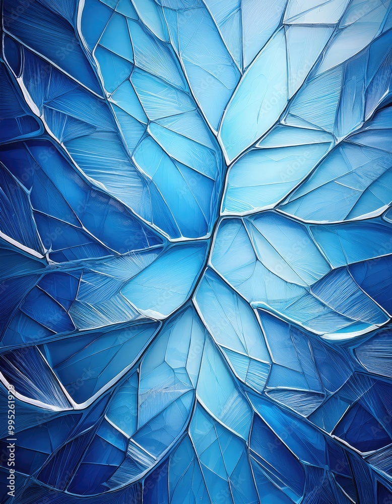 Abstract blue and white art Abstract blue and white art