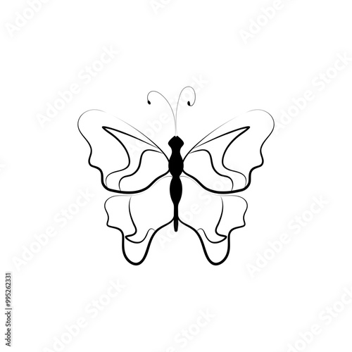 Butterfly style y2k, painted lady butterfly icon