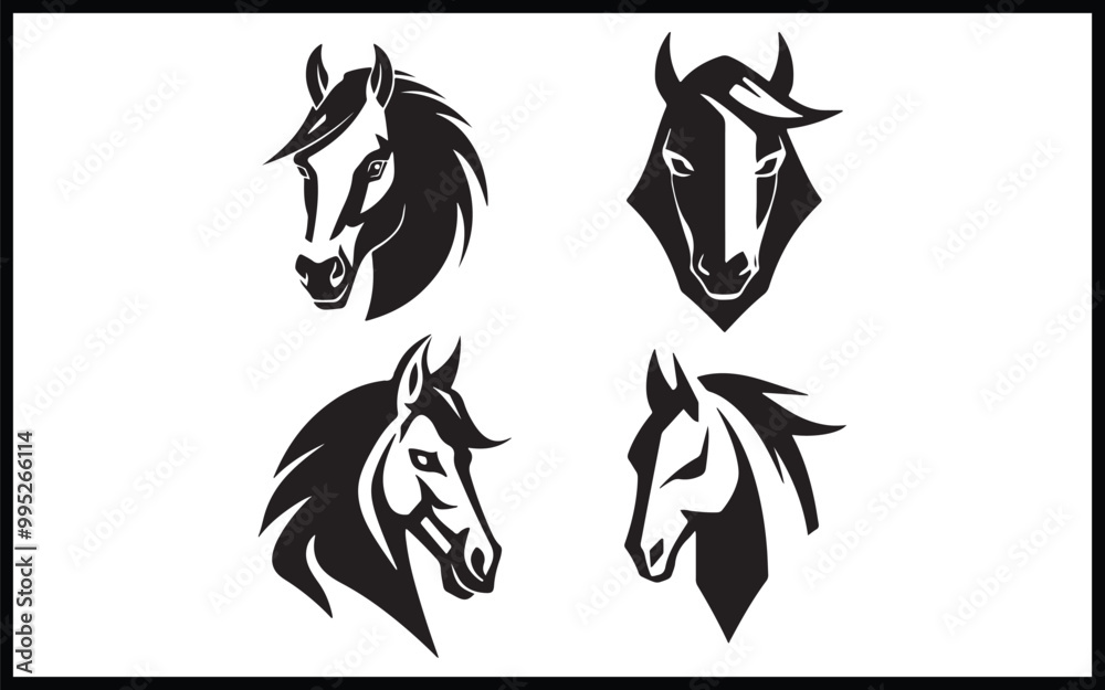 Obraz premium Horse Logo Design and Vectors Free Download