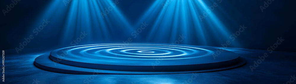 Holographic Spiral Podium Design for Growth and Progress - Ample Copy Space for Custom Branding in Photo Stock Concept Holographic Spiral Podium Design for Growth and Progress - Ample Copy Space for Custom Branding in Photo Stock Concept