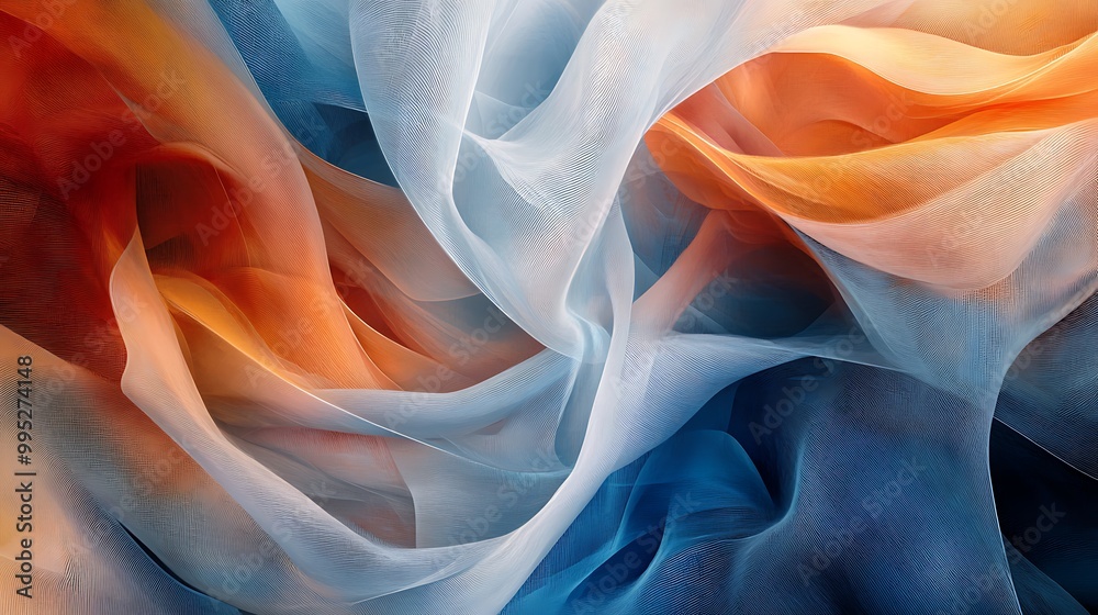 Obraz premium Wavy abstract background colorful digital design seamless pattern rays of light