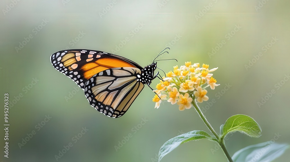 A vibrant butterfly perches on a bright flower, showcasing the beauty of nature. The image captures delicate details in a tranquil outdoor setting. A vibrant butterfly perches on a bright flower, showcasing the beauty of nature. The image captures delicate details in a tranquil outdoor setting.