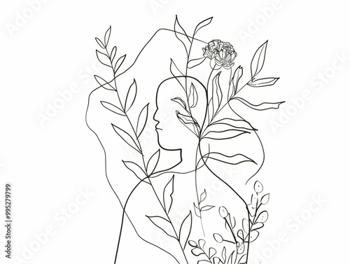 One-Line Nature: A Harmony of Minimalistic Lines