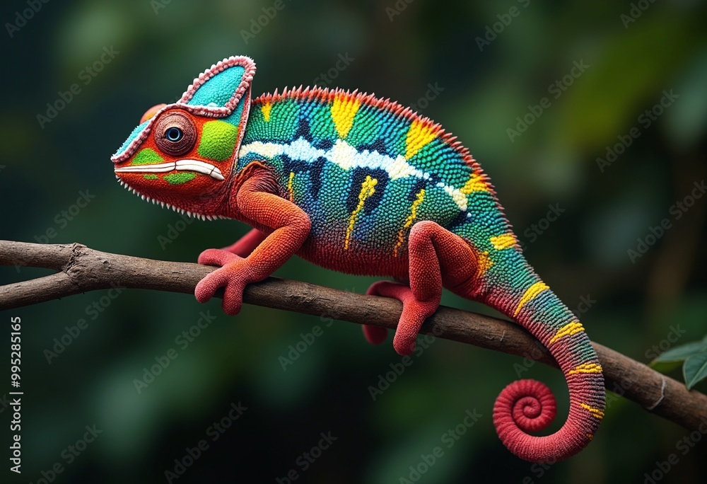 Fototapeta premium Colorful Panther Chameleon