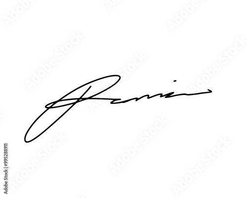 First letter P signature ideas for documents. Vector with transparent background or alpha channel.