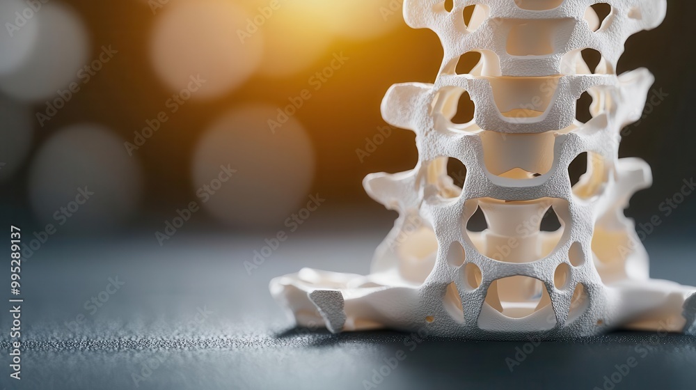leek titanium spinal implant with an ergonomic, futuristic design, spinal health, medical innovation leek titanium spinal implant with an ergonomic, futuristic design, spinal health, medical innovation