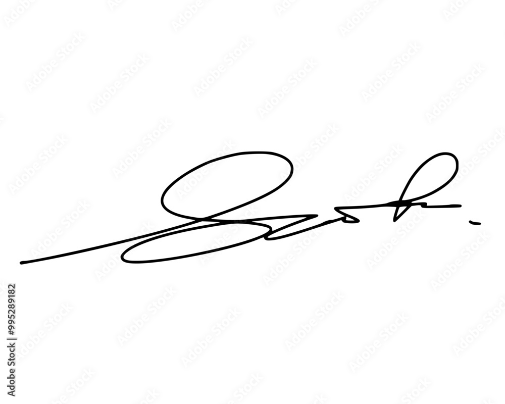 Abstract signature ideas starting with the first letter S. Vector with transparent background or alpha channel.