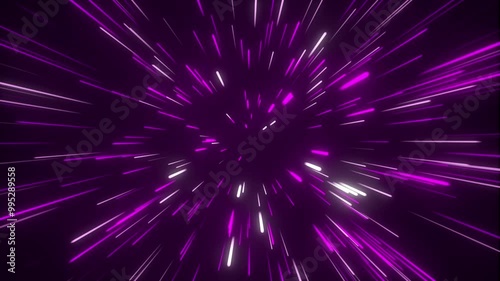 Transform neon blue turns purple glowing abstract seamless vj loop background