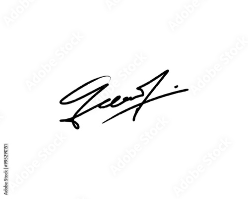 Abstract signature ideas starting with the first letter Q. Vector with transparent background or alpha channel.