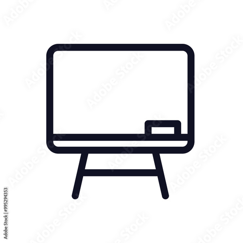 School & Student Icon Outline Style