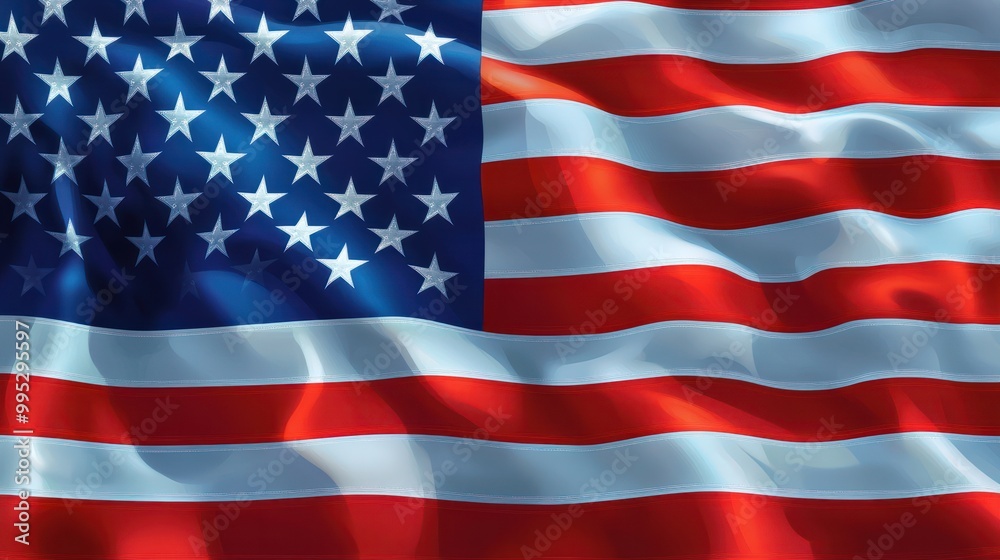 Naklejka premium United States flag background.