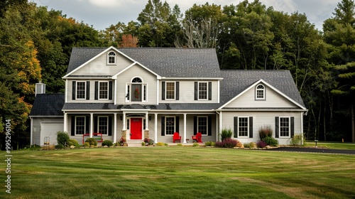 Large_American_beautiful_house_with_red_door