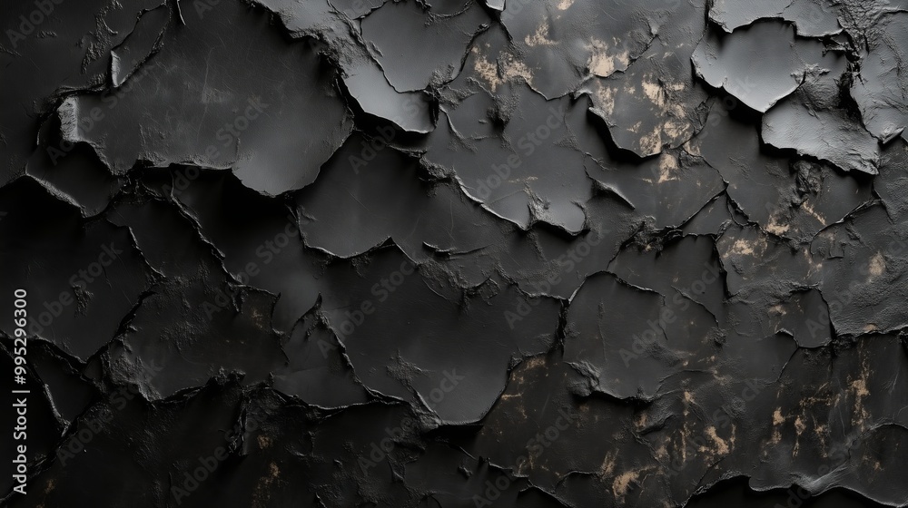 A black grunge background with peeling paint and scratches creates a moody, intriguing atmosphere. A black grunge background with peeling paint and scratches creates a moody, intriguing atmosphere.