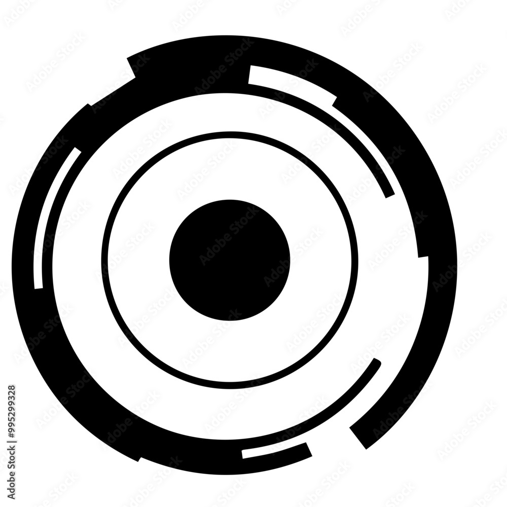 futuristic circle icon futuristic circle icon
