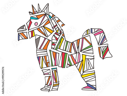 One-Line Pinata: Celebrating Tradition with Minimalistic Elegance