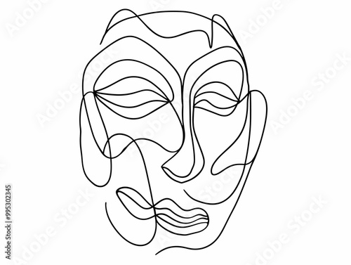 Unveiling Cultural Identity Through the Lines of a Singular Mask: A Journey into Individuality and Heritage