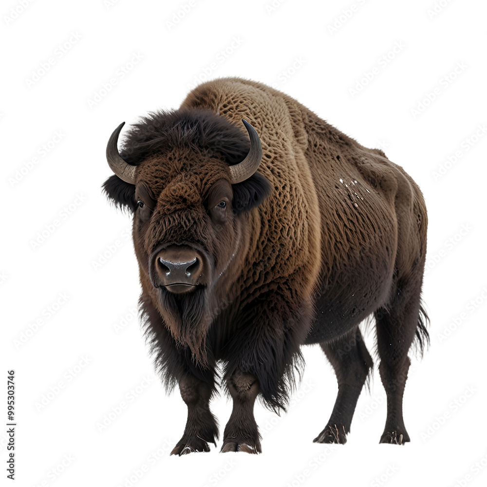 American bison with transparent background PNG and JPEG image American bison with transparent background PNG and JPEG image