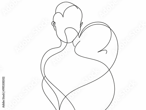 Self-Portrait in Embrace: A Journey of Self-Love and Acceptance