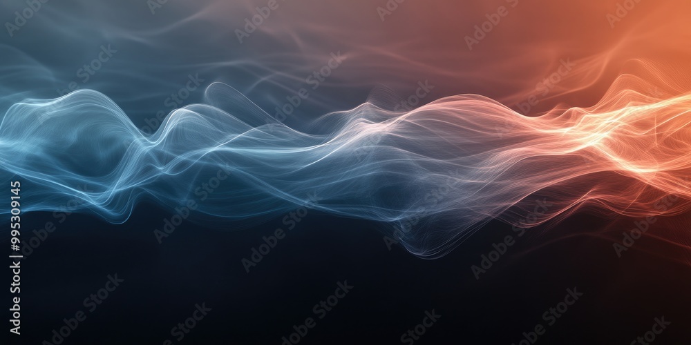 Obraz premium Abstract modern streaks of smog in high resolution