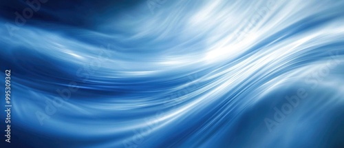 Vibrant blue abstract motion backdrop Artistic representation