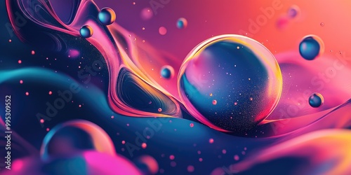 Wallpaper Mural Abstract futuristic illustration featuring dynamic elements This graphic concept offers creative inspiration for your design projects Torontodigital.ca