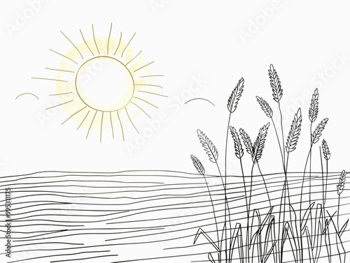 Sun-Kissed Sustenance: A Minimalist Homage to Nature's Bounty