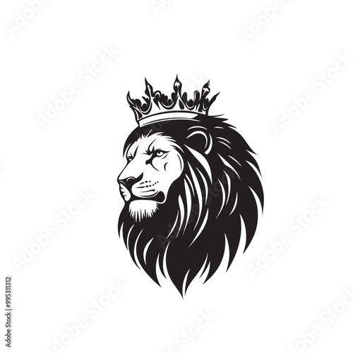 Wallpaper Mural Lion king Head Logo Vector Template Illustration Design Mascot Animal Torontodigital.ca