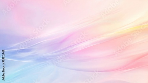 Wallpaper Mural Soft pastel gradient background with an abstract blurred design featuring ample space for text overlay Torontodigital.ca
