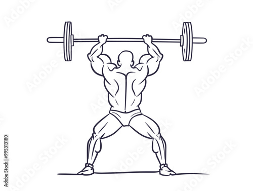 Weightlifter: The Strength and Power in a Single Line