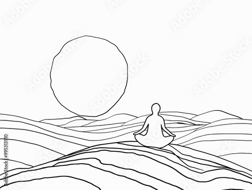 Mindful Moment: A Journey to Inner Peace Through the Power of Nature's Sunrise