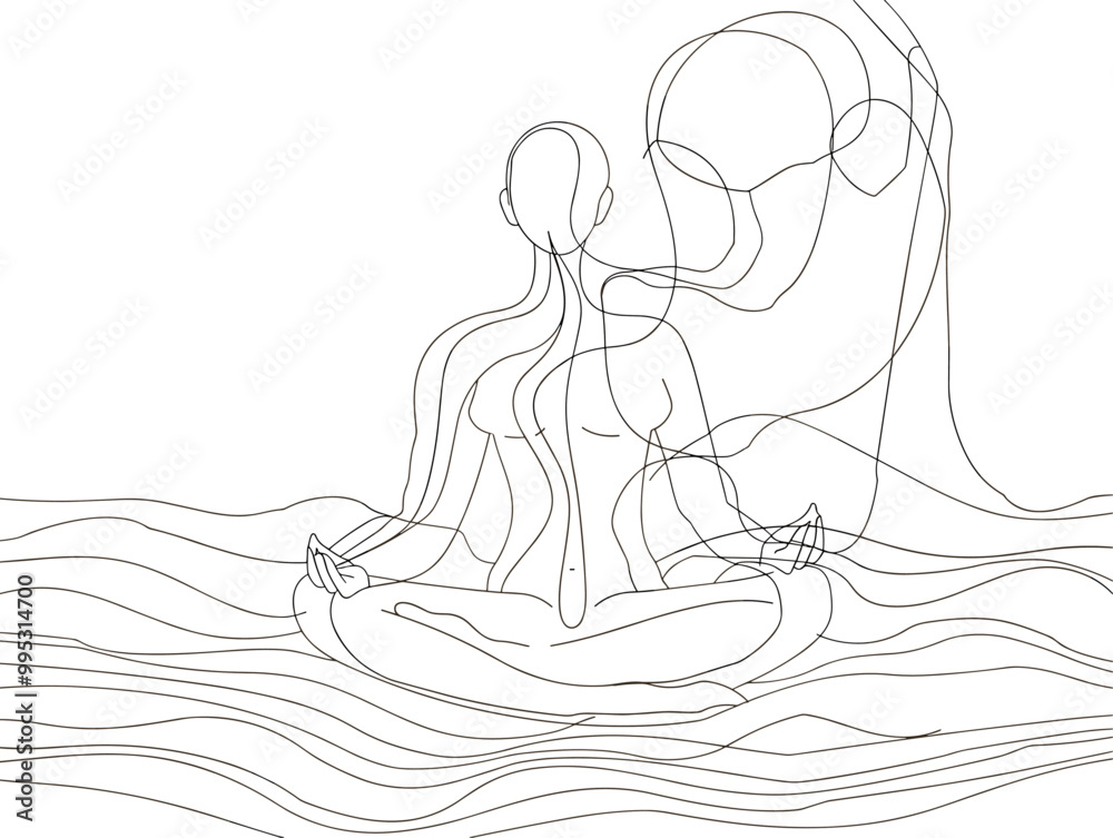 Aura of Serenity: A Minimalist Icon of Spiritual Tranquility Aura of Serenity: A Minimalist Icon of Spiritual Tranquility