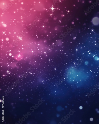 Dark pink and blue 2D cartoon layout featuring cosmic stars A blurred decorative design in a simple style with galaxy motifs suitable for futuristic advertisements and booklets