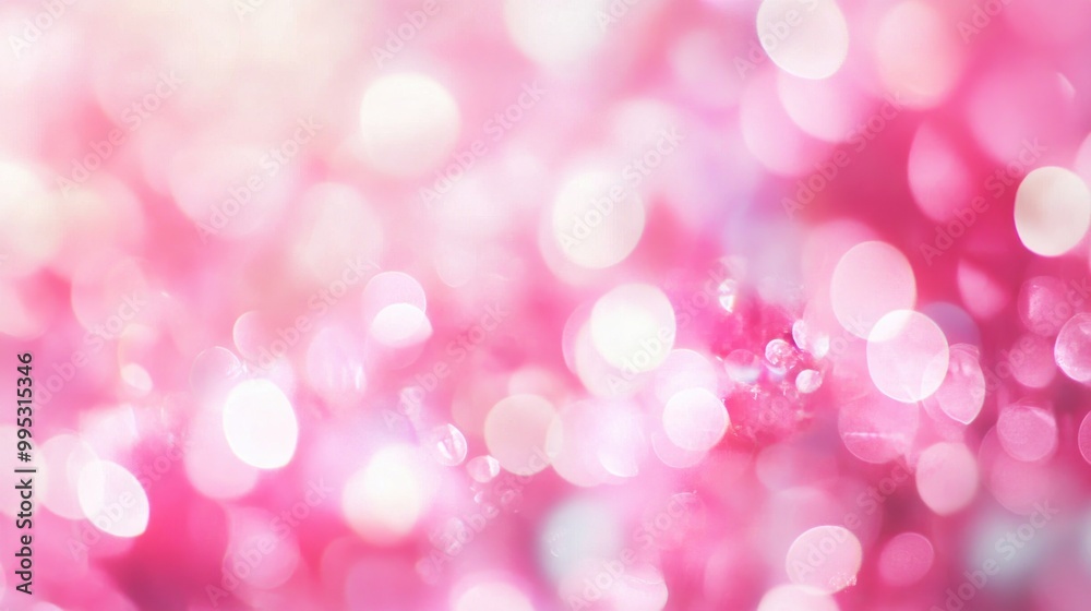 Soft pastel pink bokeh abstract backdrop ideal for a romantic theme